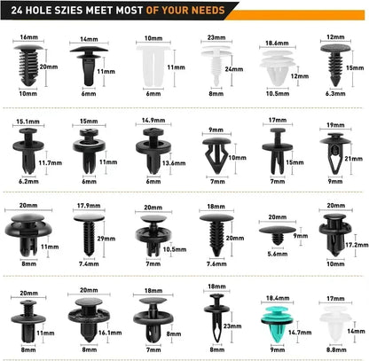 Car Fastener Clips Set