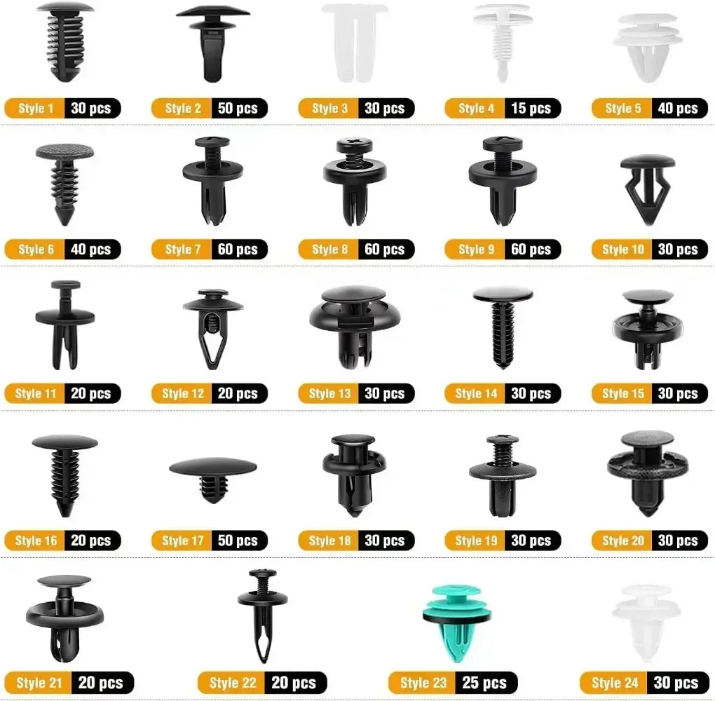 Car Fastener Clips Set